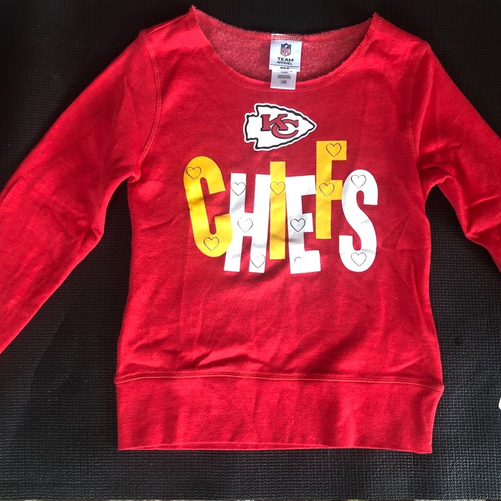 Kansas City Chiefs Sweatshirt - Girls Size 14-16 ❤️🏈💛